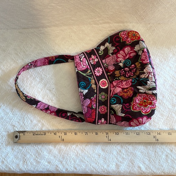 Vera Bradley Mod Pink and Brown Purse. Retired. Zipper Handbag - Picture 8 of 12